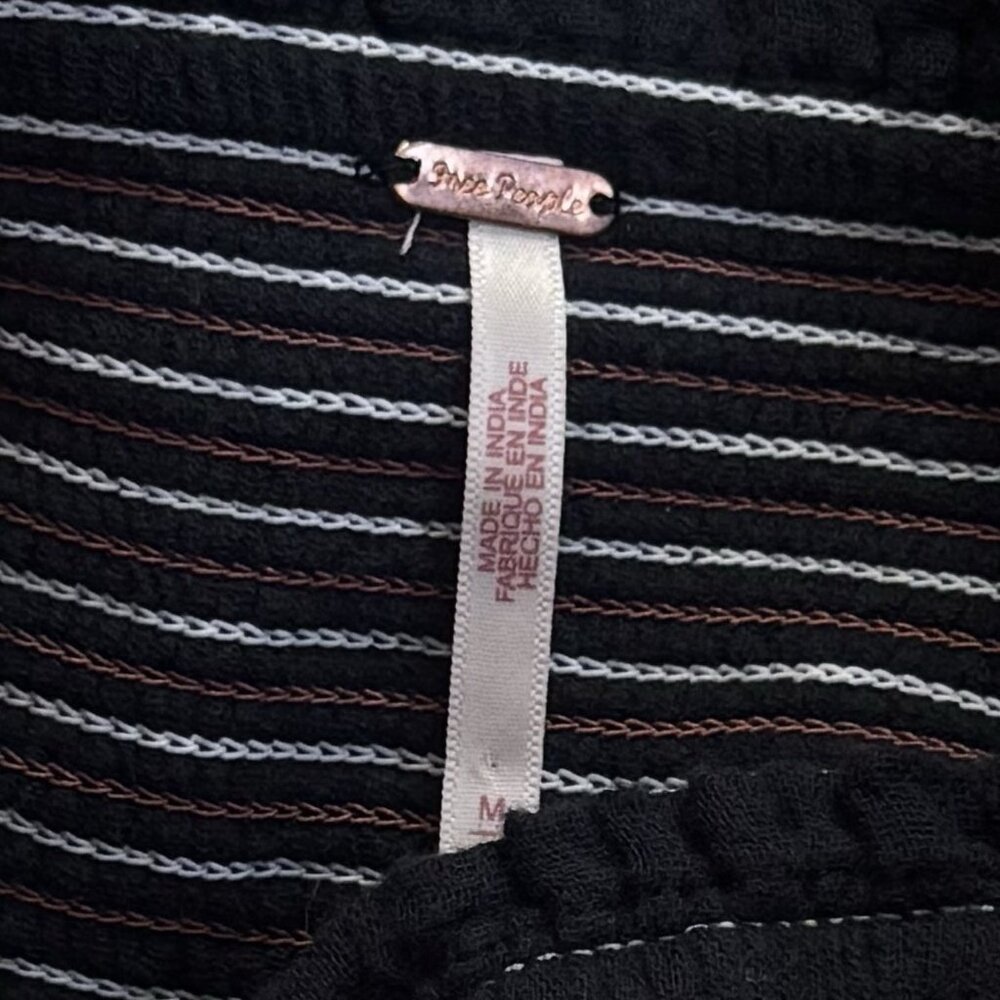 Free People‎ Dahlia Embroidered Maxi Dress Puff Sleeve Cottagecore Milk Maid M - Picture 10 of 13